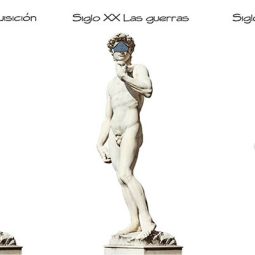 David di Michelangelo, isolato su sfondo bianco