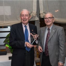 Santiago Choliz. Socio de Honor. Cena de Hermandad de la RSFZ. 2014